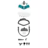 Polti Vaporetto SV450_Double Dampfmopp 0,3 l 1500 W türkis, weiß