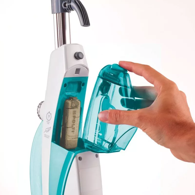 Polti Vaporetto SV450_Double Dampfmopp 0,3 l 1500 W türkis, weiß