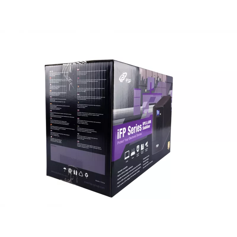 FSP iFP 600 USV (unterbrechungsfreie Stromversorgung) Line-Interactive 0,6 kVA 360 W 2 AC-Steckdosen