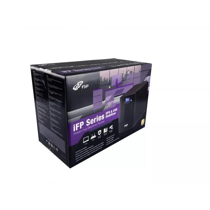 FSP iFP 600 USV (unterbrechungsfreie Stromversorgung) Line-Interactive 0,6 kVA 360 W 2 AC-Steckdosen
