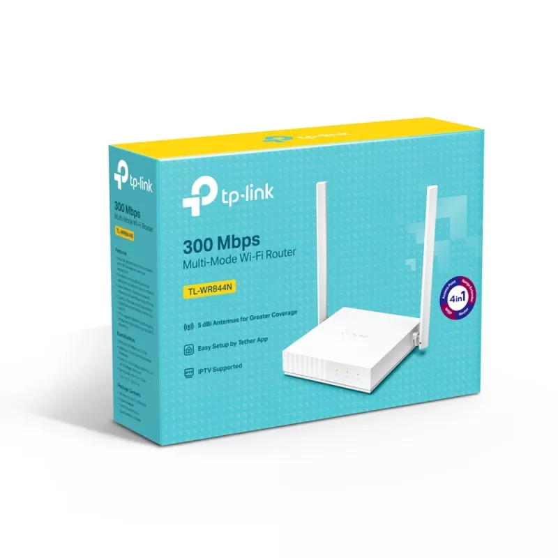 TP-Link TL-WR844N Wireless Router Fast Ethernet Single-Band (2,4 GHz) Weiß