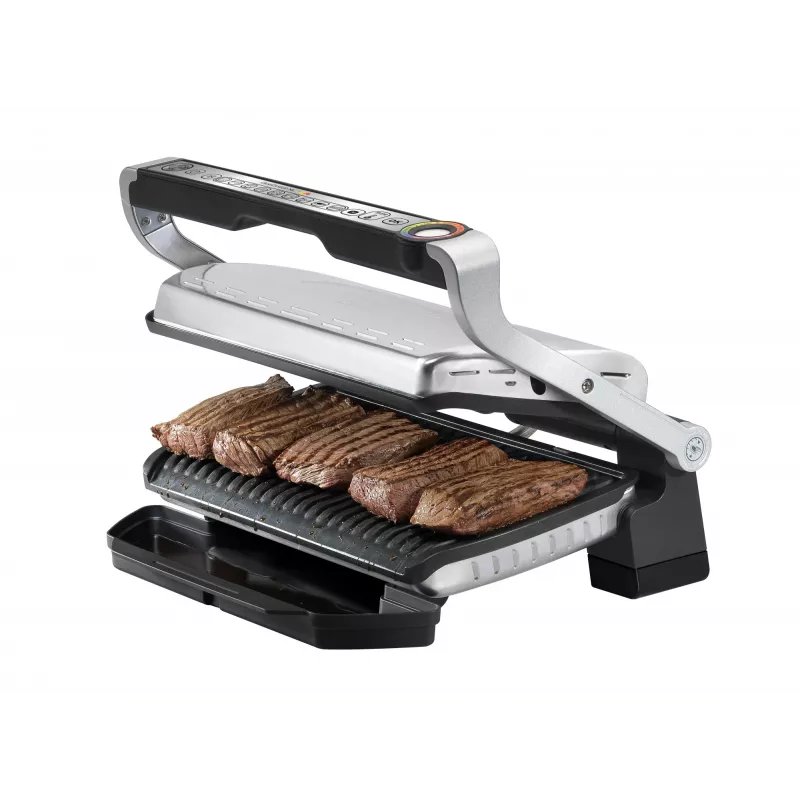 Kontaktgrill Tefal GC724D Tischgrillplatte, metallic/schwarz, 440×340×172 mm, 7 kg
