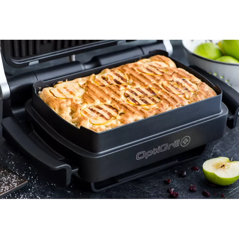 Kontaktgrill Tefal GC724D Tischgrillplatte, metallic/schwarz, 440×340×172 mm, 7 kg