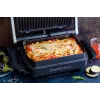 Kontaktgrill Tefal GC724D Tischgrillplatte, metallic/schwarz, 440×340×172 mm, 7 kg