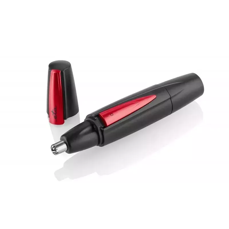 Haartrimmer ETA ETA434190000, schwarz/rot, Stahlgehäuse, AA batteriebetrieben, 25×30×135 mm