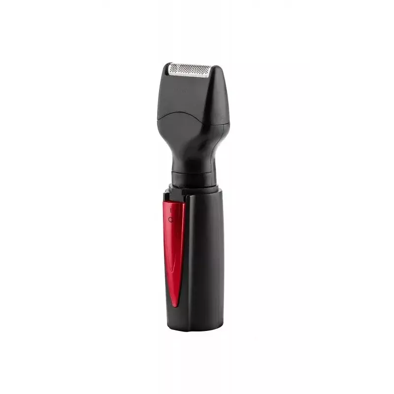 Haartrimmer ETA ETA434190000, schwarz/rot, Stahlgehäuse, AA batteriebetrieben, 25×30×135 mm