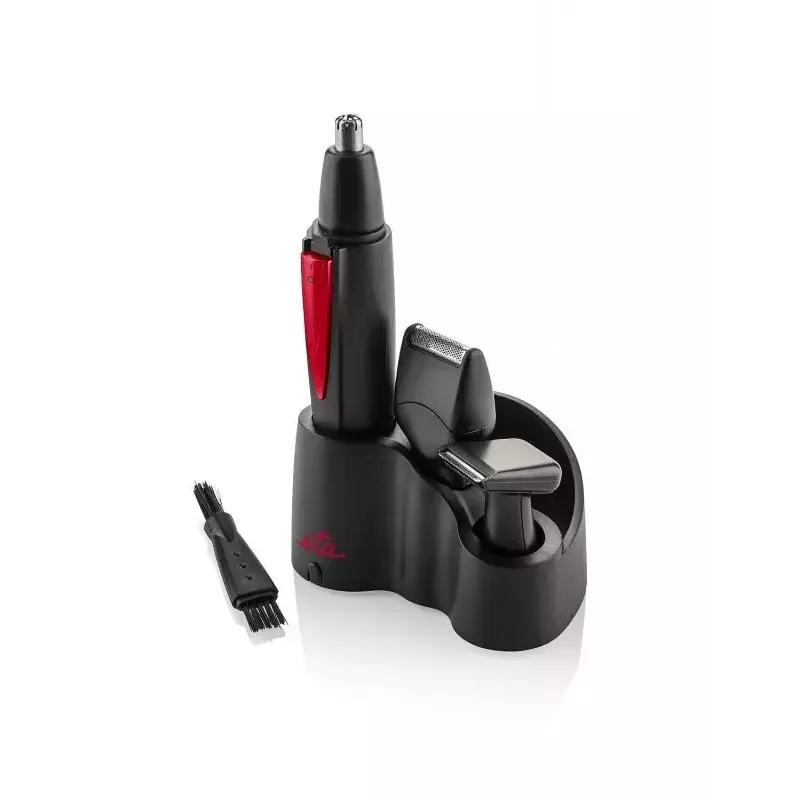 Haartrimmer ETA ETA434190000, schwarz/rot, Stahlgehäuse, AA batteriebetrieben, 25×30×135 mm