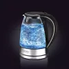 Elektrischer Wasserkocher Camry CR 1290 — Glasgehäuse, 1,7 l Fassungsvermögen, 2000 W, einstellbare Temperatur, Wasserstandsanzeige