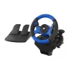 GENESIS Seaborg 350 Schwarz, Blue USB Lenkrad + Pedale Nintendo Switch, PC, PlayStation 4, Playstation 3, Xbox 360, Xbox One, Xbox Series S, Xbox Series X