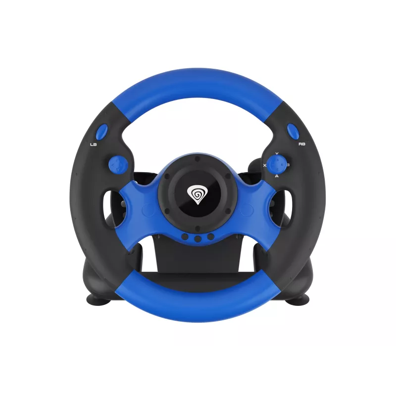 GENESIS Seaborg 350 Schwarz, Blue USB Lenkrad + Pedale Nintendo Switch, PC, PlayStation 4, Playstation 3, Xbox 360, Xbox One, Xbox Series S, Xbox Series X