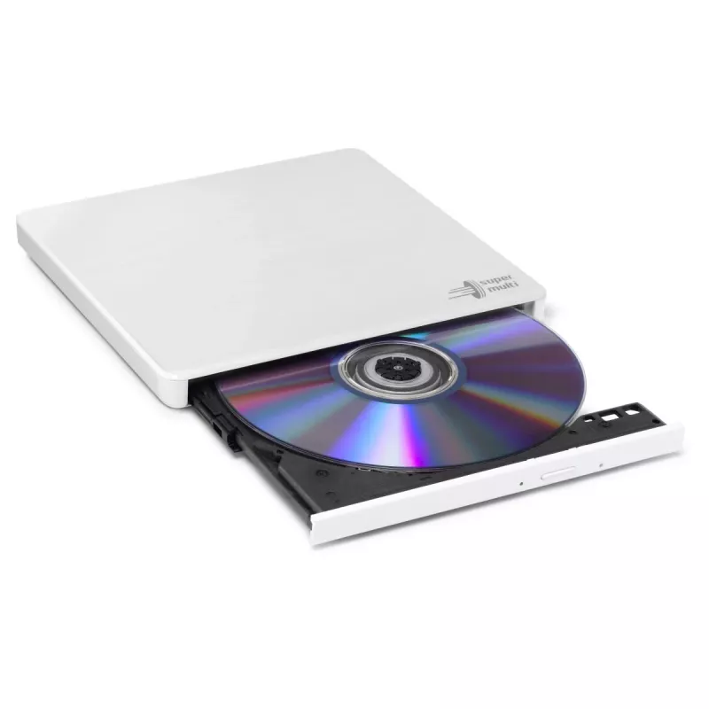 HITACHI-LG DATA STORAGE Schlankes tragbares DVD-Laufwerk - Gp60nw60 - USB 2.0 - Weiß