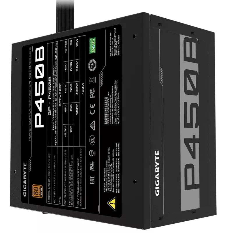 GIGABYTE P450B Netzteil 450 W 20+4 pin ATX ATX Schwarz