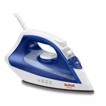 Dampfbügeleisen Tefal Virtuo FV1711 — 1800 W, Durilium-Bügelsohle, 0,2 l Tank, Vertikaldampf, violett/weiß