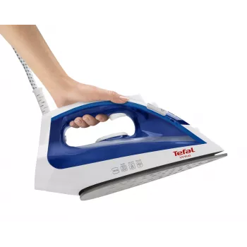 Dampfbügeleisen Tefal Virtuo FV1711 — 1800 W, Durilium-Bügelsohle, 0,2 l Tank, Vertikaldampf, violett/weiß