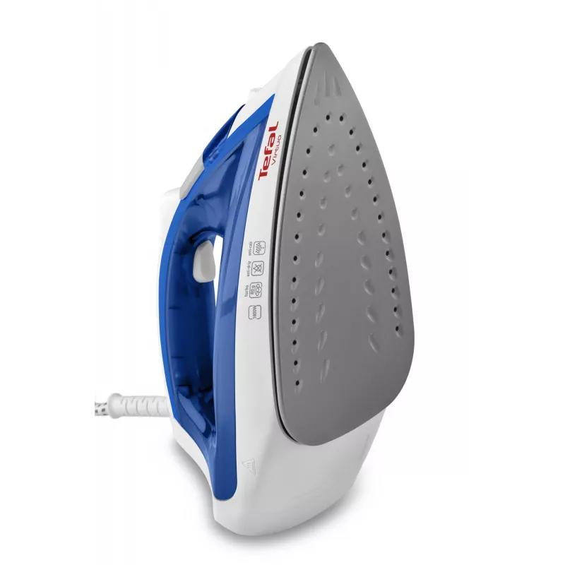 Dampfbügeleisen Tefal Virtuo FV1711 — 1800 W, Durilium-Bügelsohle, 0,2 l Tank, Vertikaldampf, violett/weiß