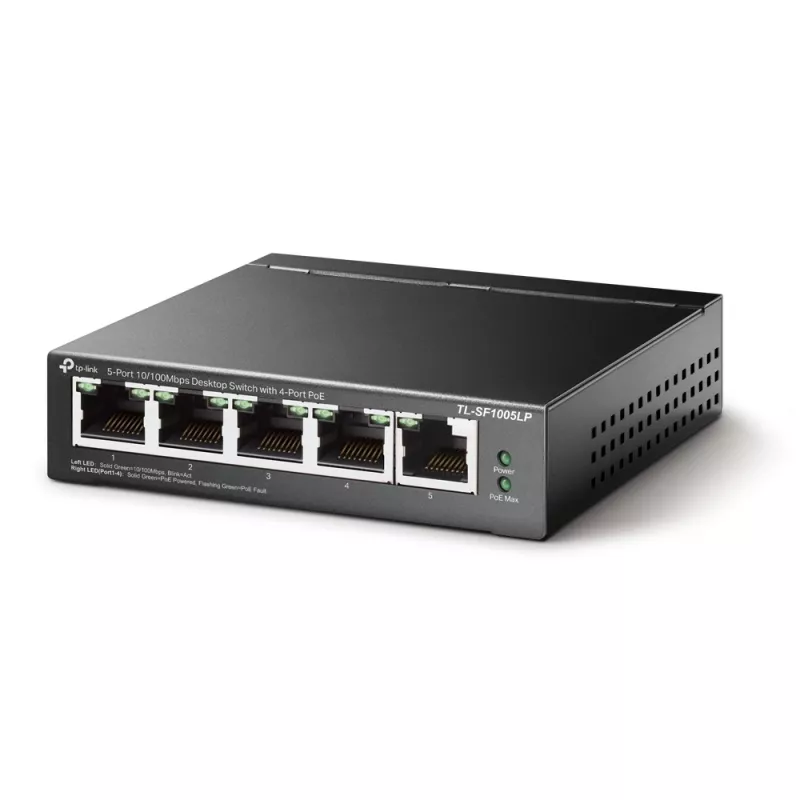 Unmanaged Switch TP-Link TL-SF1005LP 5-Port 10/100Mbps mit 4-Port PoE