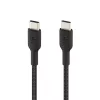 BELKIN USB-C-auf-USB-C-Kabel, geflochten, 1 m, Schwarz