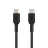 BELKIN USB-C-auf-USB-C-Kabel, geflochten, 1 m, Schwarz