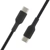 BELKIN USB-C-auf-USB-C-Kabel, geflochten, 1 m, Schwarz