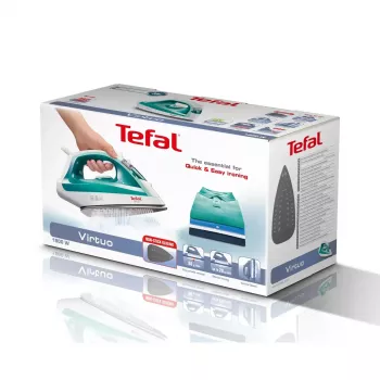 Dampfbügeleisen Tefal Virtuo FV1710 — 1800 W, 80 g/min Dampfstoß, vertikale Dampffunktion, grün/weiß