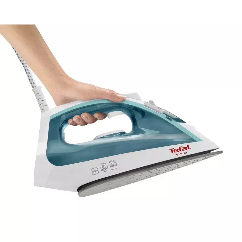 Dampfbügeleisen Tefal Virtuo FV1710 — 1800 W, 80 g/min Dampfstoß, vertikale Dampffunktion, grün/weiß