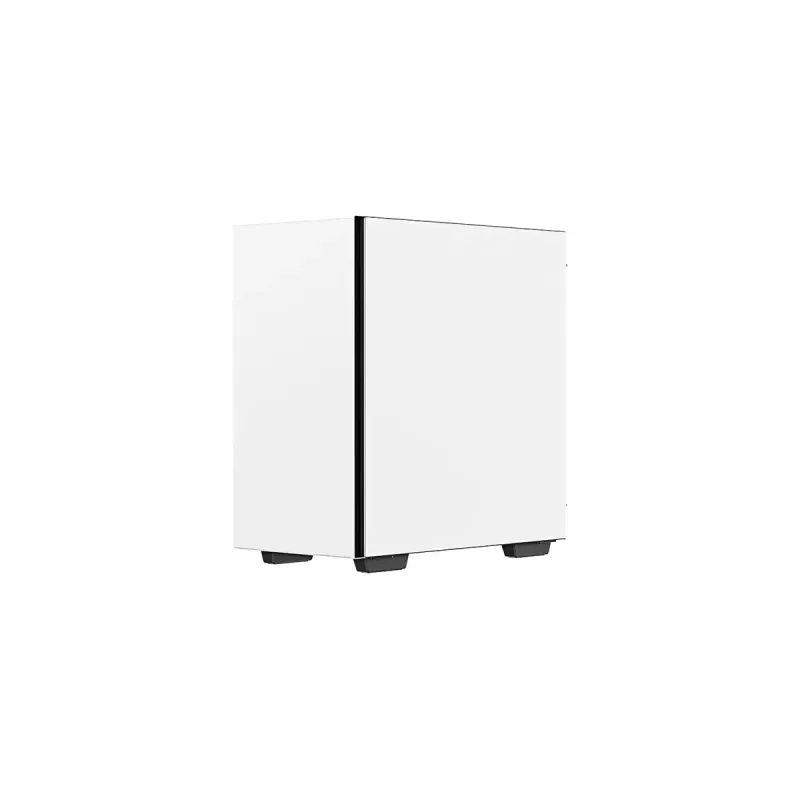 PC-Gehäuse DeepCool MACUBE 110 WH Midi-Tower — Weiß, gehärtetes Glas, microATX, bis zu 320 mm GPU, 165 mm CPU-Kühler, 2x3,5 Zoll + 2x2,5 Zoll Schächte