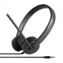Lenovo Stereo Analog Headset Kabelgebunden Kopfband Büro/Callcenter Schwarz