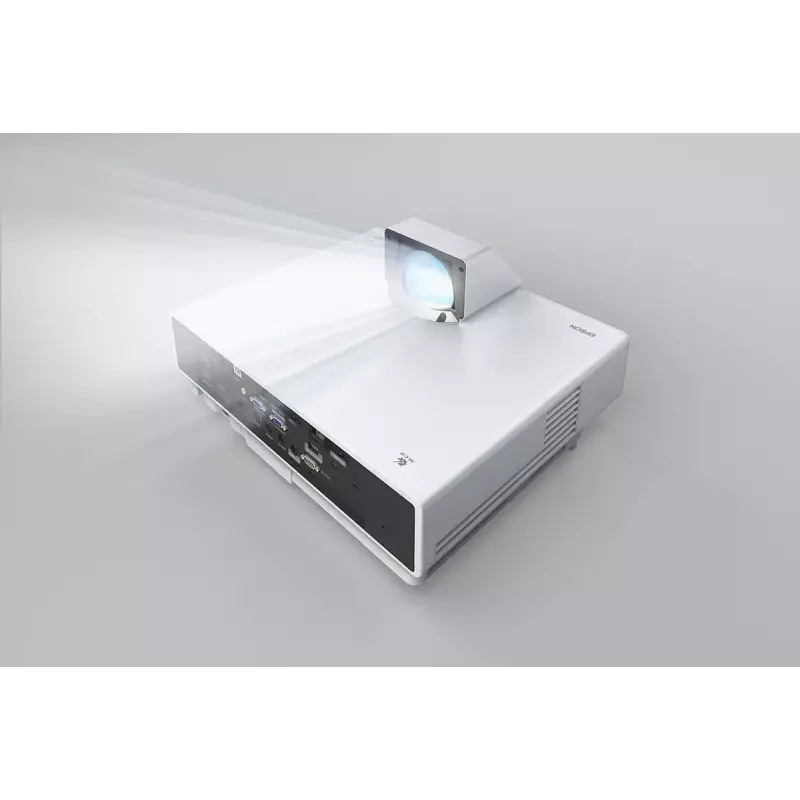 Epson EB-800F Ultrakurzdistanz-3LCD-Laserprojektor, Full HD 1080p, 5000 lm, 16:9, Weiß