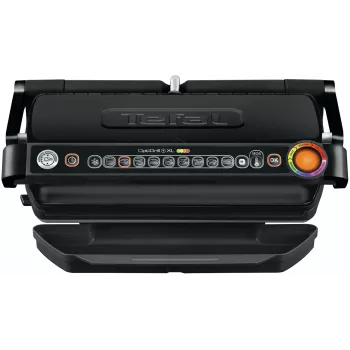 Kontaktgrill Tefal GC7228 — Kontaktgrill, 800 cm² Grillfläche, einstellbarer Thermostat, schwarzer Edelstahl