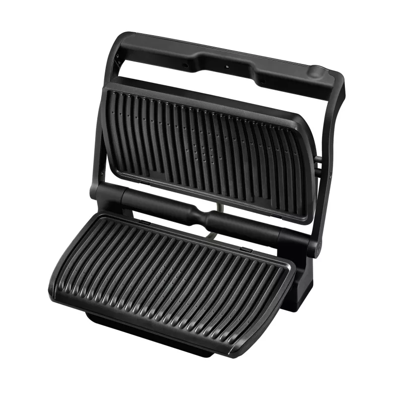 Kontaktgrill Tefal GC7228 — Kontaktgrill, 800 cm² Grillfläche, einstellbarer Thermostat, schwarzer Edelstahl