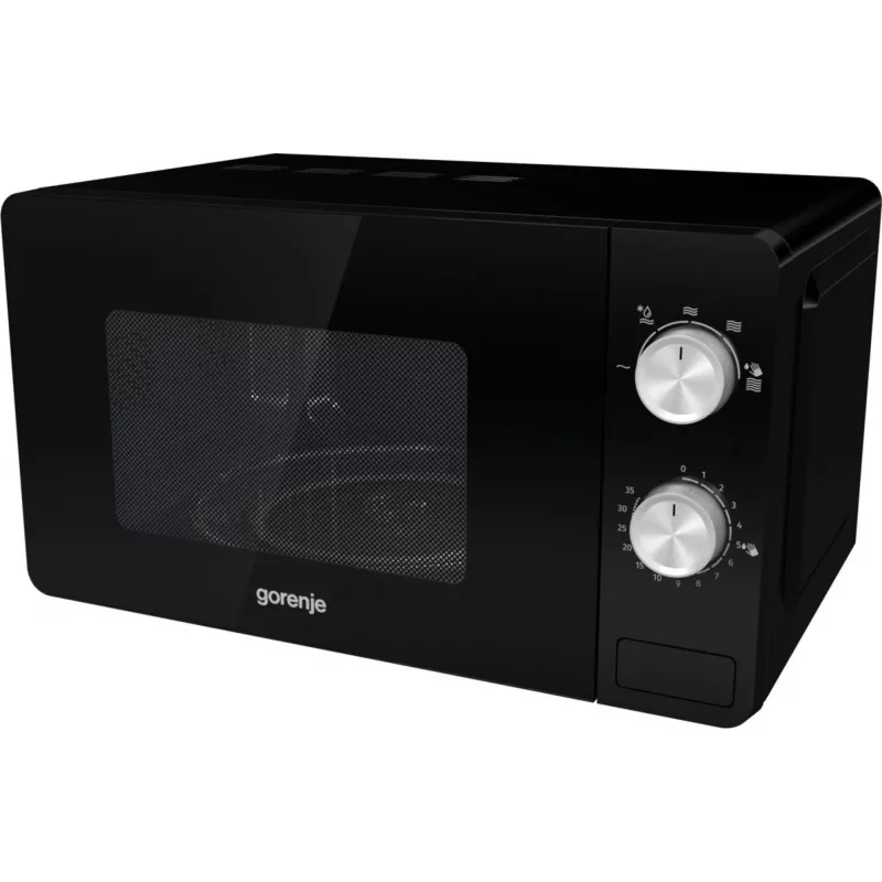 Solo-Mikrowelle Gorenje MO20E1B – 20 L, 800 W, 5 Leistungsstufen, 270 mm Drehteller, schwarz