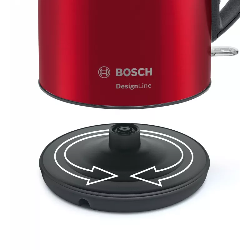 Bosch TWK3P424 Wasserkocher 1,7 L 2400 W Grau, Rot