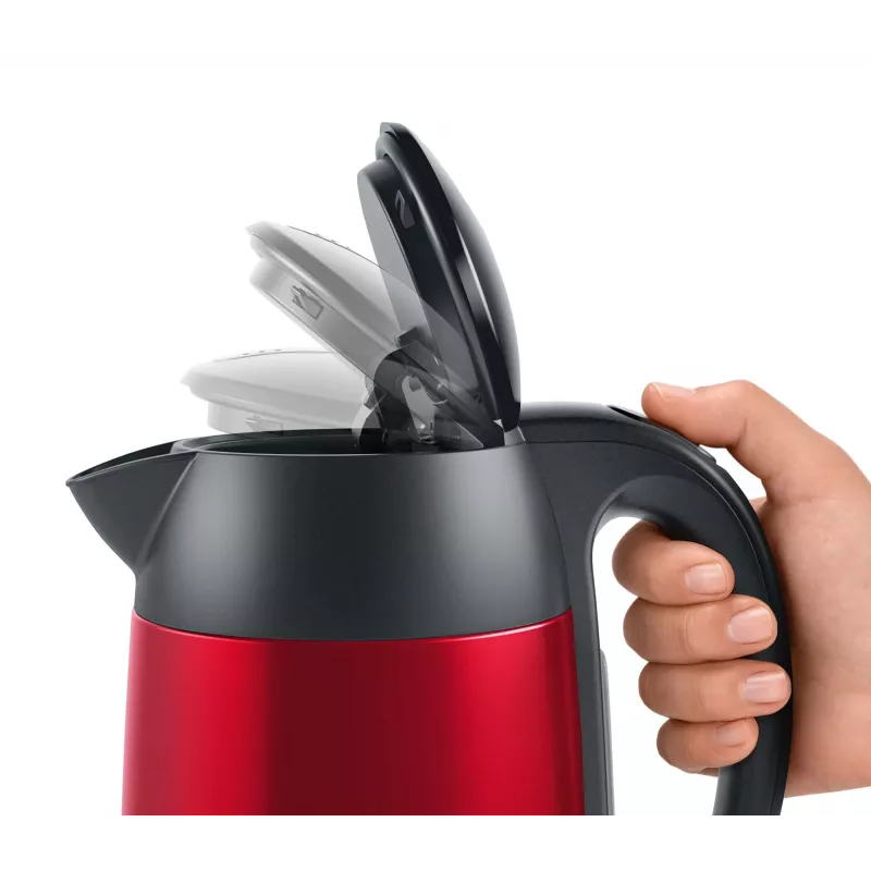 Bosch TWK3P424 Wasserkocher 1,7 L 2400 W Grau, Rot