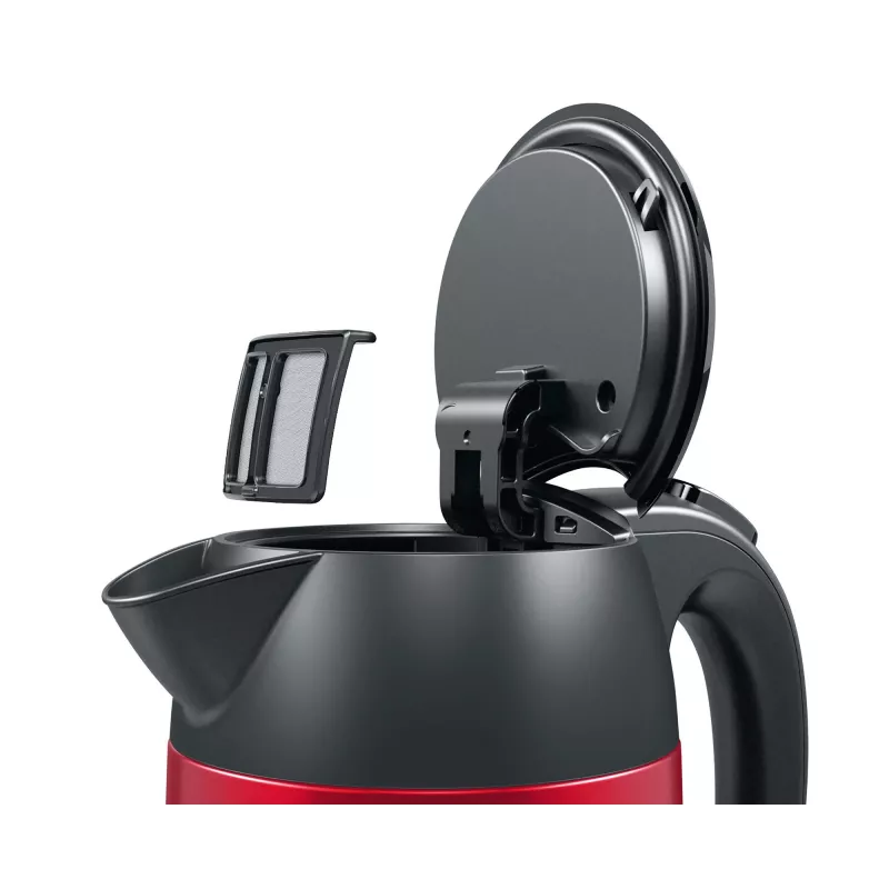 Bosch TWK3P424 Wasserkocher 1,7 L 2400 W Grau, Rot
