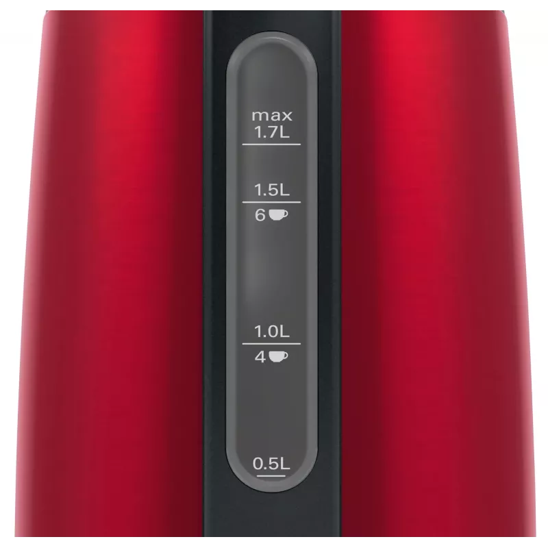 Bosch TWK3P424 Wasserkocher 1,7 L 2400 W Grau, Rot