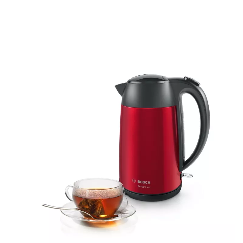 Bosch TWK3P424 Wasserkocher 1,7 L 2400 W Grau, Rot