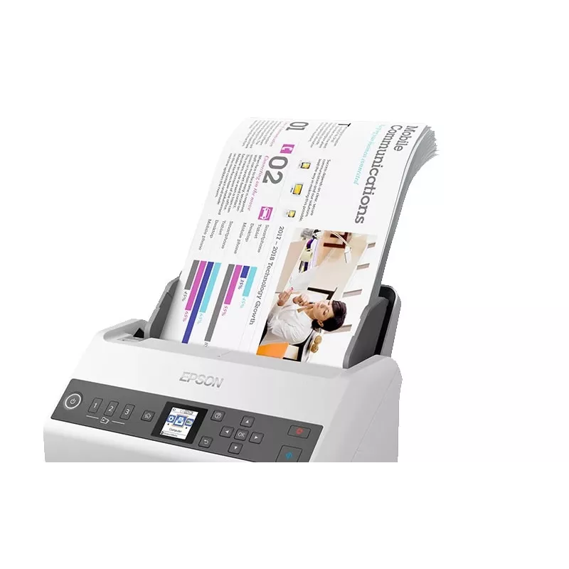 Epson DS-730N Einzugsscanner 600 x 600 DPI A4 Schwarz, Grau