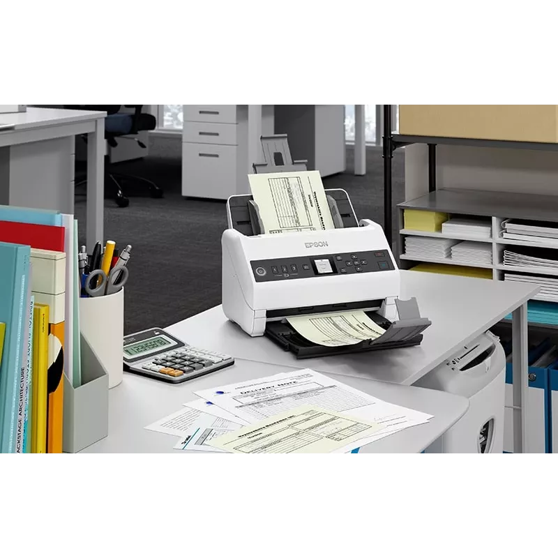 Epson DS-730N Einzugsscanner 600 x 600 DPI A4 Schwarz, Grau