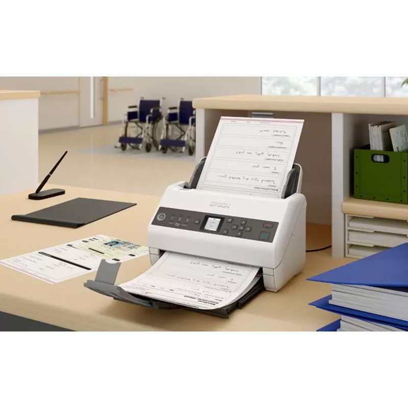 Epson DS-730N Einzugsscanner 600 x 600 DPI A4 Schwarz, Grau