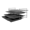 Freistehender Herd Bosch Serie 4 HKR39A250U, Cerankochfeld 4 Zonen, Backofen 66 L, Edelstahl, 600 mm