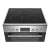 Freistehender Herd Bosch Serie 4 HKR39A250U, Cerankochfeld 4 Zonen, Backofen 66 L, Edelstahl, 600 mm