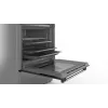 Freistehender Herd Bosch Serie 4 HKR39A250U, Cerankochfeld 4 Zonen, Backofen 66 L, Edelstahl, 600 mm