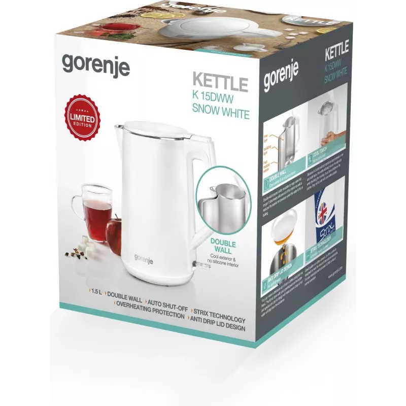 Gorenje 737894 Wasserkocher 1,5 L 2200 W Weiß