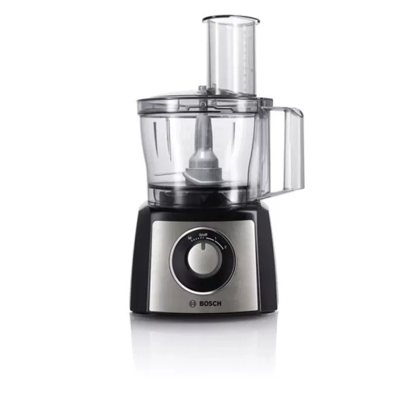 Küchenmaschine Bosch MCM3401M mit 800 W Motor und 2,3-L-Schüssel, schwarz/Edelstahl