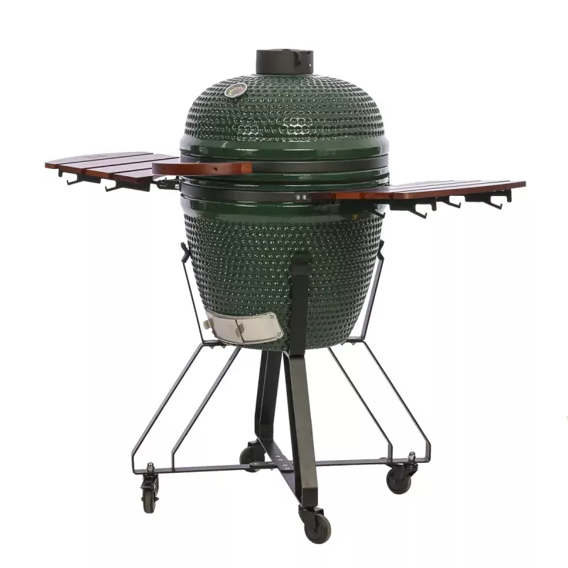 Holzkohle-Kamado-Grill TUNABONE TunaBone Classic 21 Zoll Größe M Grün