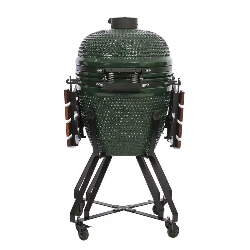 Holzkohle-Kamado-Grill TUNABONE TunaBone Classic 21 Zoll Größe M Grün