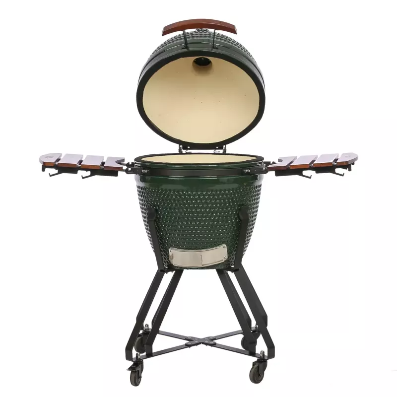 Holzkohle-Kamado-Grill TUNABONE TunaBone Classic 21 Zoll Größe M Grün