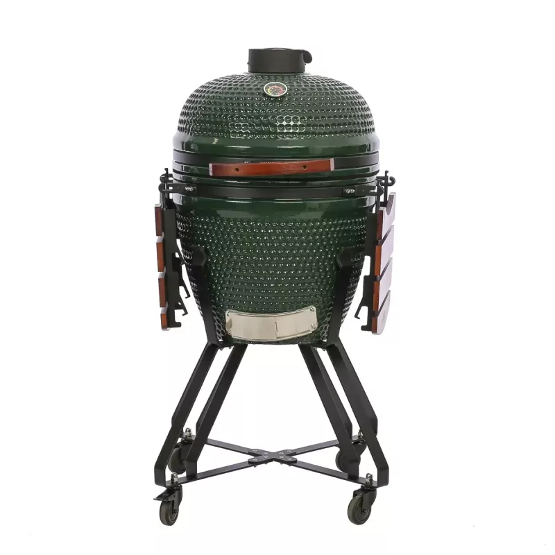 Holzkohle-Kamado-Grill TUNABONE TunaBone Classic 21 Zoll Größe M Grün