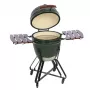 Holzkohle-Kamado-Grill TUNABONE TunaBone Classic 21 Zoll Größe M Grün
