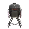 Kamado-Grill TUNABONE TunaBone Classic 23 Zoll (Größe L) Keramik-Kohlegrill, 23 Zoll Grilldurchmesser, dunkelgrau